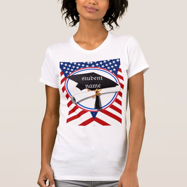 T-shirt Tous les diplômés américains (Devant)