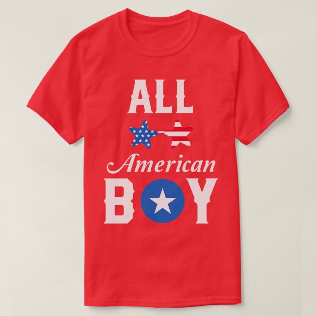 T-shirt Tous les garçons américains 4 juillet (Design devant)