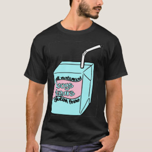 T-shirt tous les garçons naturels déchirures boîte de jus