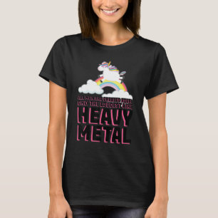 T-shirt tous les hommes sont créés égale musique heavy met