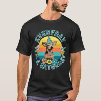 T-shirt Tous Les Jours C'Est Un Samedi