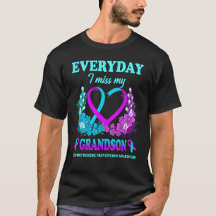 T-shirt Tous Les Jours Je Manque Mon Petit-Fils Prévention