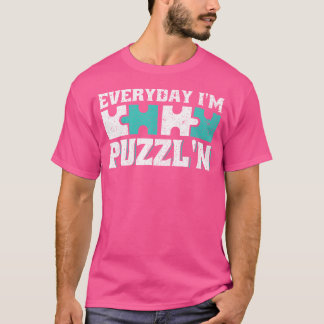 T-shirt Tous Les Jours Je Suis Puzzl'N Jigsaw Puzzle Puzzl
