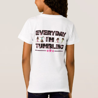 T-Shirt Tous les jours, je tambours les filles Brown Fun K