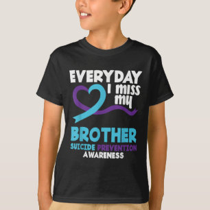 T-shirt Tous Les Jours, Mon Frère Prévention Suicide Awar 