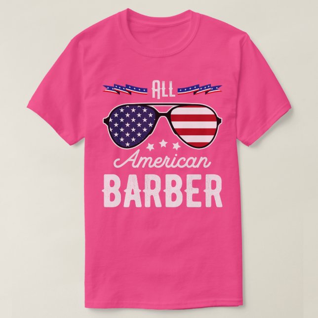 T-shirt Tous les Lunettes de soleil Barber 4 juillet (Design devant)