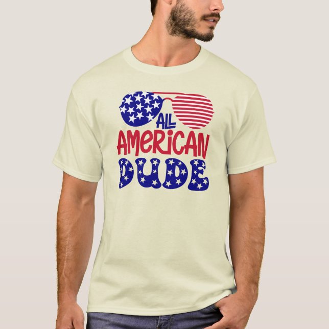 T-shirt Tous les mecs américains (Devant)