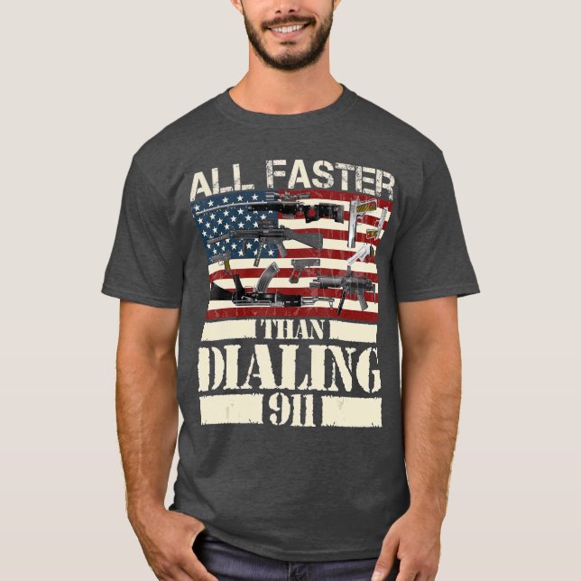 T-shirt Tous Les Propriétaires D'Armes À Feu Plus Rapides  (Devant)