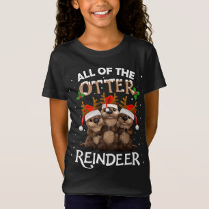 T-Shirt Tous les rennes de Otter Noël drôle mignonne