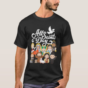 T-shirt Tous les Saints Day Enfants catholiques St Francis