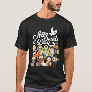 T-shirt Tous les Saints Day Enfants catholiques St Francis
