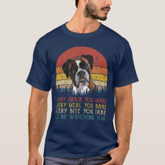 T-shirt Tous les snacks que vous faites Chien Boer Papa Ch