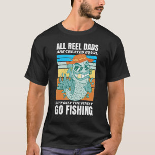 T-shirt Tous les vrais papas pêcheurs sont créés égaux Mai