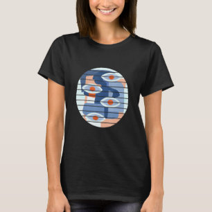 T-shirt Tous les yeux de voir l'art Abstrait coloré