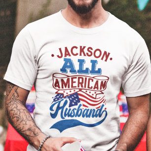 T-shirt Tous mari américain 4 juillet famille patriotique