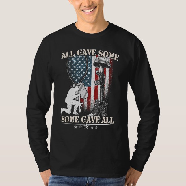 T-shirt Tous ont donné certains ont donné tous les vétéran (Devant)