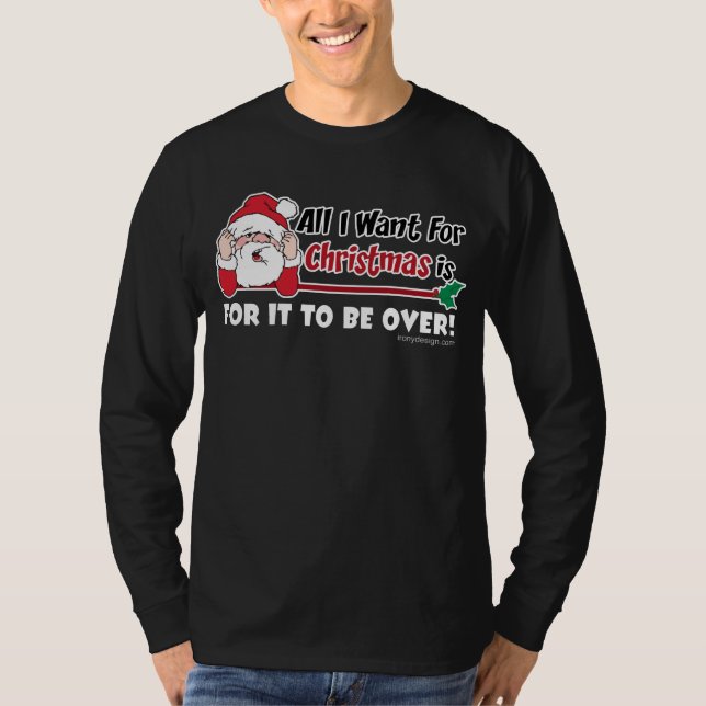 T-shirt Tous que je veux pour la conception drôle de Noël (Devant)