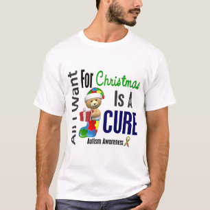 T-shirt Tous que je veux pour l'autisme de Noël