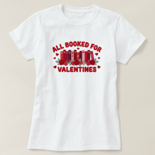 T-shirt Tous réservés pour la Saint-Valentin Faux Livre en