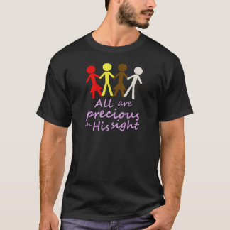 T-shirt Tous sont précieux dans sa vue