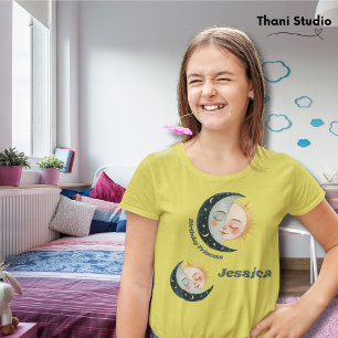 T-shirt Tout âge Vintage Pyjama céleste Anniversaire Jaune