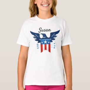 T-shirt Tout American Eagle & Flag Patriotic
