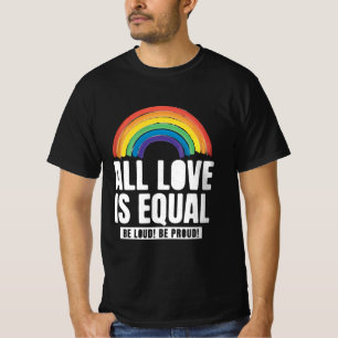 T-shirt Tout amour est la même fierté LGBT Egalité des dro