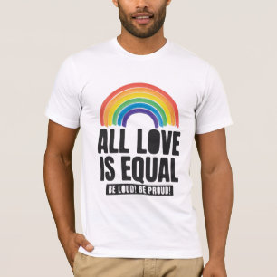 T-shirt Tout amour est la même fierté LGBT Egalité des dro