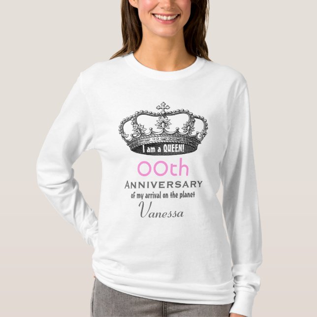 T-shirt Tout anniversaire d'anniversaire d'année de la (Devant)