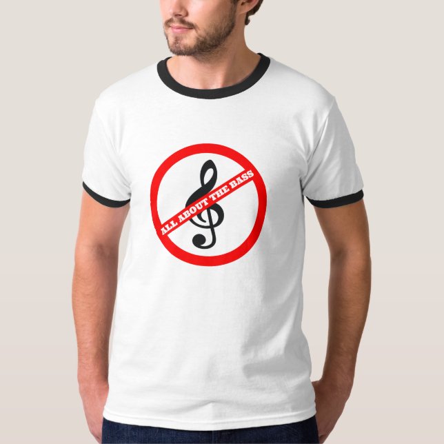 T-shirt Tout au sujet de la basse (Devant)