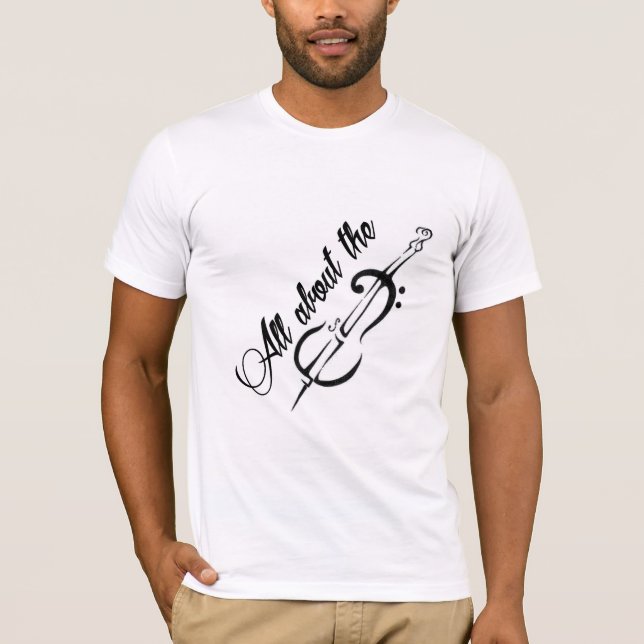 T-shirt Tout au sujet de la basse (Devant)
