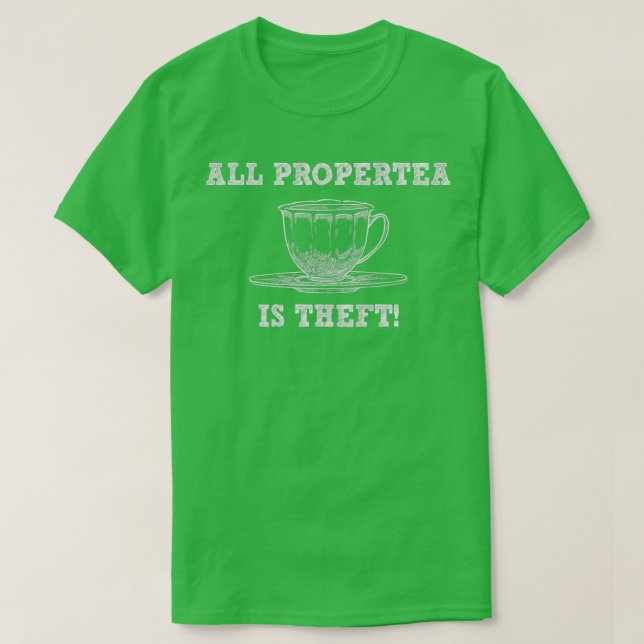 T-shirt Tout Bien Est Le Vol Drôle Thé Pun Gag Cadeau (Design devant)