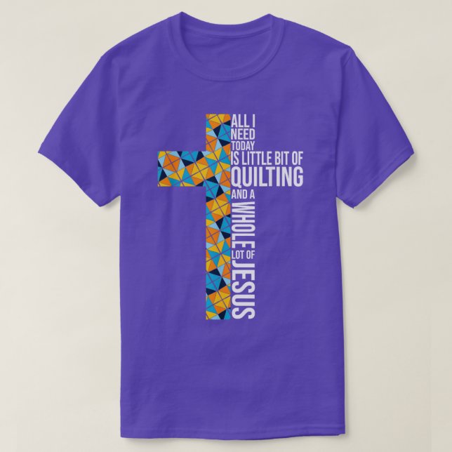 T-shirt Tout ce dont j'ai besoin est et Jésus Crochet Amat (Design devant)