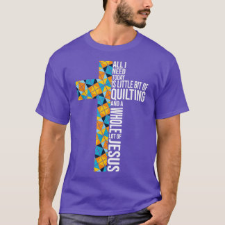 T-shirt Tout ce dont j'ai besoin est et Jésus Crochet Amat