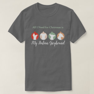 T-shirt Tout ce dont j'ai besoin pour Noël, c'est mon terr