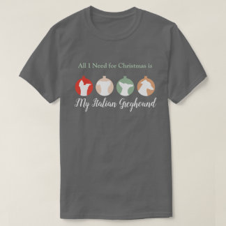T-shirt Tout ce dont j'ai besoin pour Noël, c'est mon terr