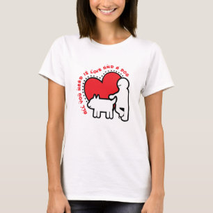 T-shirt tout ce dont vous avez besoin, c'est d'amour et de