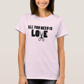 T-shirt Tout Ce Dont Vous Avez Besoin Est Amour Régulier T
