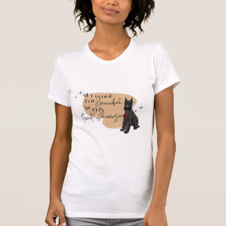 T-shirt Tout ce que je veux pour Chanukkah, c'est mon Schn