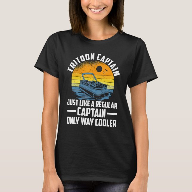 T-shirt Tout Comme Un Capitaine Régulier Seulement Glacièr (Devant)