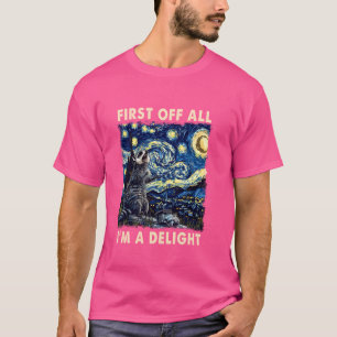 T-shirt Tout d'abord, je suis un délice Angry Opossum Poss