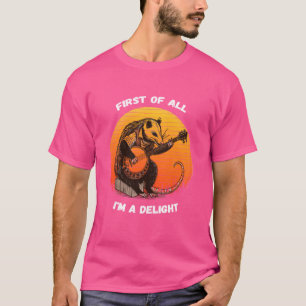 T-shirt tout d'abord je suis un opossum sarcastique en col