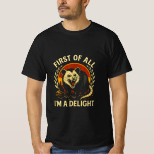 T-shirt Tout d'abord, je suis un opossum sarcastique et en