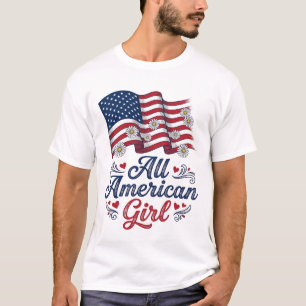 T-shirt Tout design de chemise de drapeau de marguerite pa