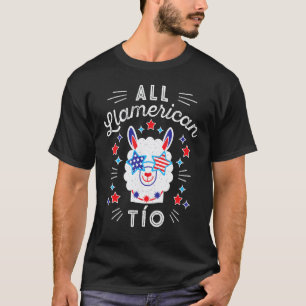 T-shirt Tout Drapeau Patriotique Llamerican Tio Bro Espagn