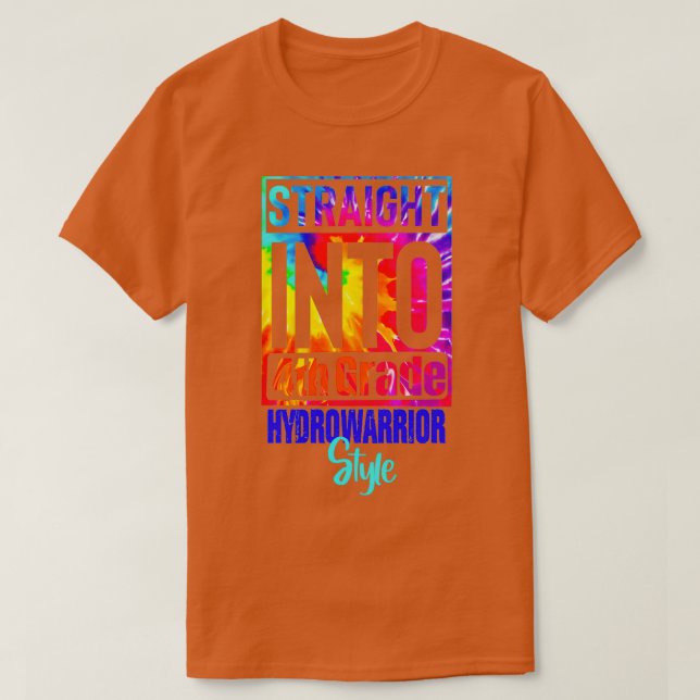 T-shirt Tout droit dans 4e grade hydroguerrier style 4e gr (Design devant)