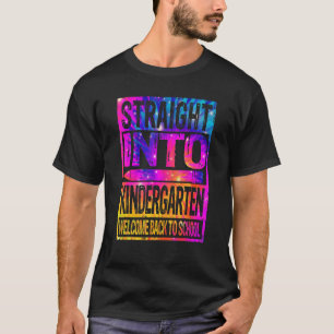 T-shirt Tout Droit Dans La Maternelle Tie Dye Bienvenue À