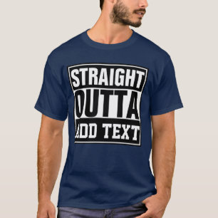 T-shirt TOUT DROIT DE - ajoutez votre texte ici/créez le v