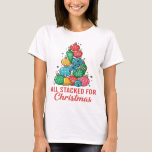 T-shirt Tout empilé pour l'ornement de l'arbre de Noël