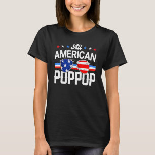 T-shirt Tout en Américain PopPop 4 juillet Famille Matchin